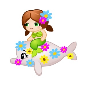 Flower Dolphin Rider